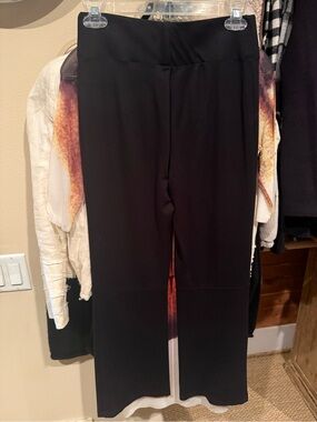 Max Studio Black Wide-Leg Ponte Pants
